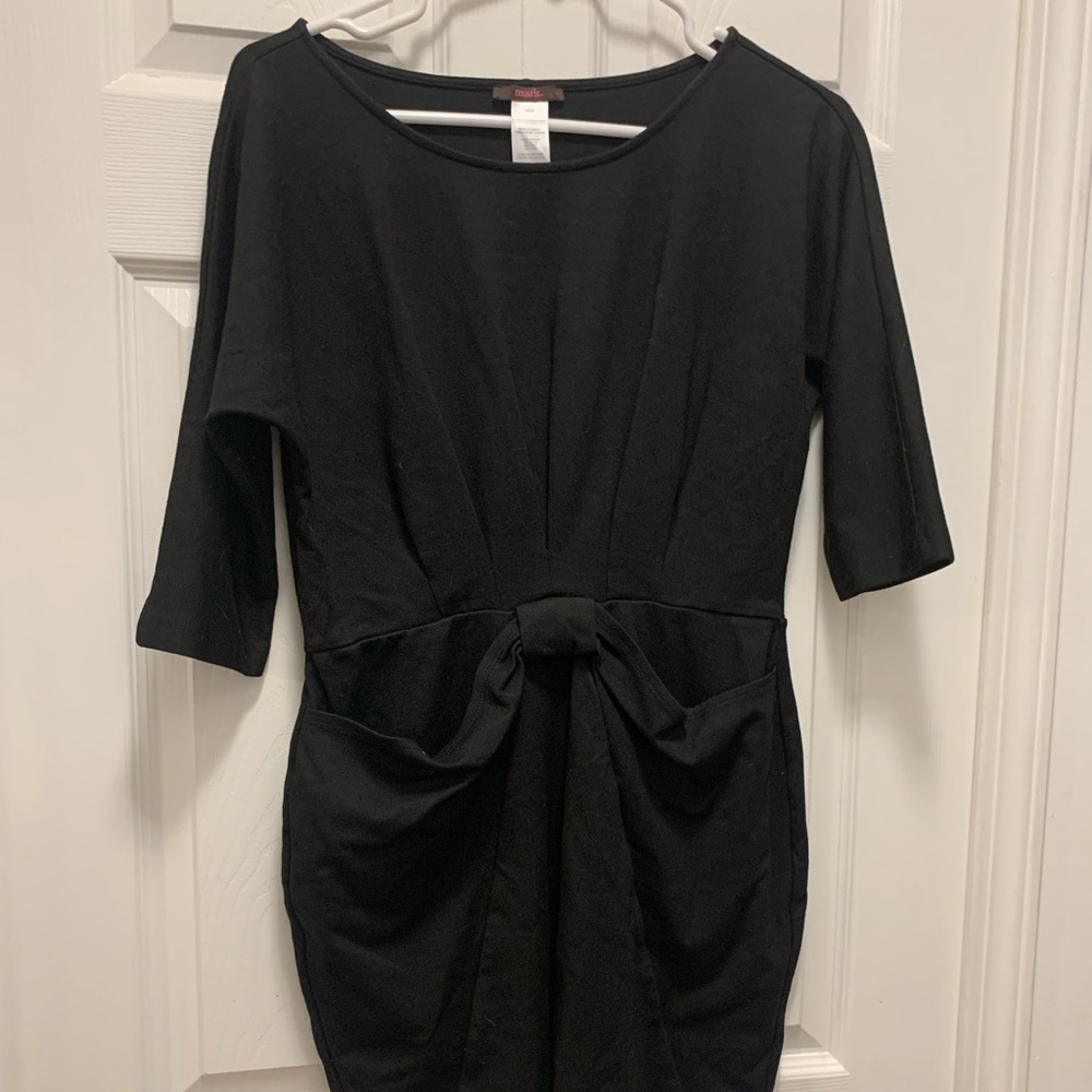 Women black dress w/ pockets